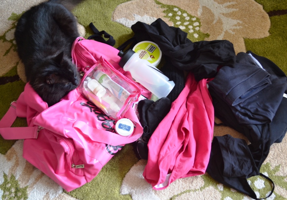 My dance bag...exploded