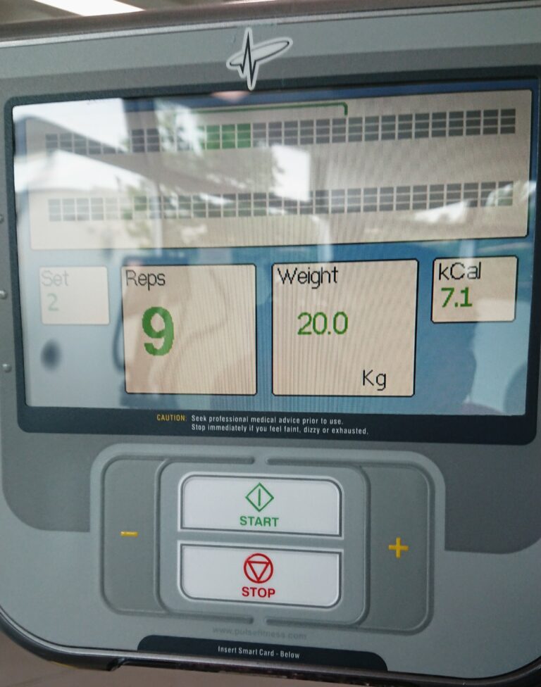 Gym machine display panel